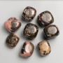 Souvenir natural Rhodonite stone, faceted 21×17mm (+-), packaging 100 g