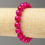 Elastic bracelet Tourmaline (synthetic acrylic) smooth beads, 10mm diameter +/-, length 18 cm