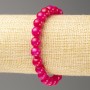 Bracelet made of synthetic tourmaline (acrylic), 8 mm diameter, 18 cm length, smooth beads on elastic