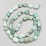 Faceted Amazonite Beads on a Thread, Diameter 10x8 mm, Length 40 cm