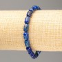 Lapis lazuli stone bracelet on elastic cord - 9×6.5 mm, length 18 cm+