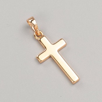 Xuping Cross Pendant 18K Gold Plated, 24.5×12 mm+