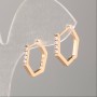 Xuping Earrings 18K Gold Plated with White Crystals
