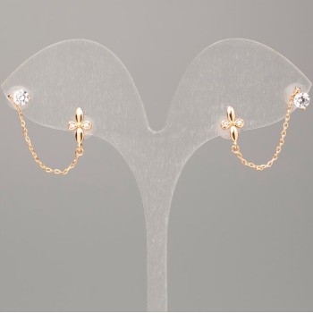 Сережки Xuping Позолота 18К пусети кульчики