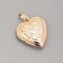 Xuping Pendant Medallion Heart for Photo, 19mm Diameter