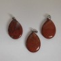 Drop Pendant, Red Jasper Stone, 2.5×1.8 cm