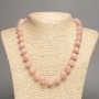 Necklace 'Celestite' with smooth beads