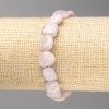 Kunzite Stone Bracelet with Faceted Beads, 10×13 mm diameter ±, on elastic band, length 18 cm+