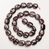 Natural Garnet Beads, natural stone, faceted on thread, 12×13×7 mm, length 40 cm