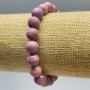Phosphosiderite Bracelet (faceted bead), 10 mm diameter, 18 cm length (stretch)