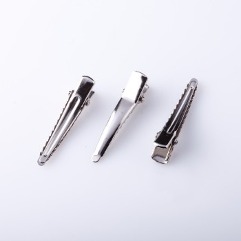 Pack price / 10 pcs. Hairpin base 'Crocodile' with sharp tip 4 cm