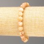 Selenite Bracelet, Natural Stone, Faceted Bead, 8 mm Diameter, 18 cm Length (Stretch)