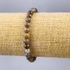 Sunny Bracelet with Natural Stone, Smooth Bead, 8mm Diameter, 18cm Length (Stretch)