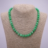 Synthetic Chrysoprase Necklace, Smooth Beads, 8 mm Diameter, 45 cm Long