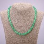 Nephrite Necklace with Smooth Beads, 8mm Diameter, 48cm Length