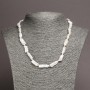 Necklace of Natural Baroque Pearls, diameter 22x10 mm, length 48 cm +/-