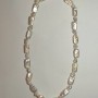 Baroque Pearl Necklace in the 'gasoline' shade, diameter 7-21×8-11 mm +-, length 47-49 cm+