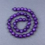 Sugilite Beads Smooth Sphere, diameter 10.5 mm ± on a thread, length 39 cm+