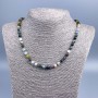 Assortment Necklace of natural stone with faceted beads, diameter 6 mm, length 50 cm