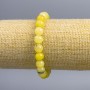 Bracelet of Tinted Hair Quartz, Smooth Round Beads, 8mm Diameter, 18cm Length (Stretch)