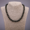 Sun Obsidian Necklace with Smooth Beads, 8mm Diameter, 48 cm Length