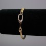 Xuping Bracelet 18k Gold Plating Armor Weave with Extender Chain, Length 20 cm+