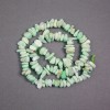 Beads on a thread, Amazonite natural stone chip, diameter 11x7x4 mm, length 39 cm