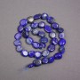 Beads on thread Lazurite natural stone, faceted, diameter 11×10×5 mm ±, length 40 cm ±