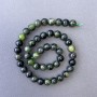 Diopside Beads - Natural Stone, Smooth Round Beads, 9mm Diameter, 39cm Length