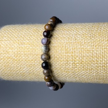 Браслет Петерсит натуральний камінь гладка кулька, діаметр 6, 5мм+-, довжина 18см (стрейч)