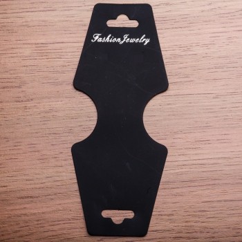 Black jewelry display tray 11×4.5 cm, plastic, 200 pcs per pack