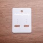 Earring display card 6×5 cm, cardboard, 100 pcs