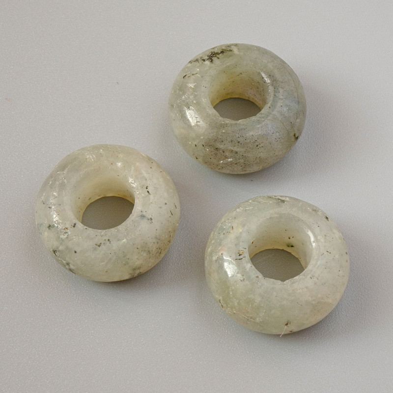 Намистина Пандора Лабрадор натуральний камінь, діаметр 14х7мм, діаметр отвору-5, 8мм+