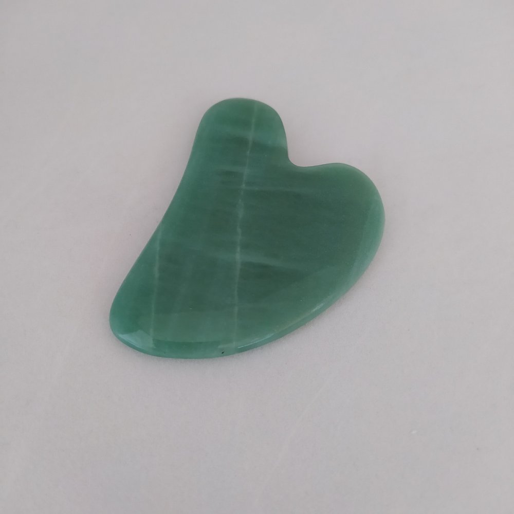 Gua Sha Massager Made of Nephrite Stone 6x8 cm