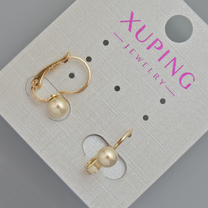 Xuping Earrings, diameter 5mm, length 15mm, 18K Gold Plating
