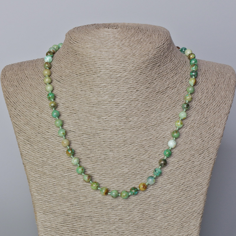 Chrysocolla Necklace with Natural Stone