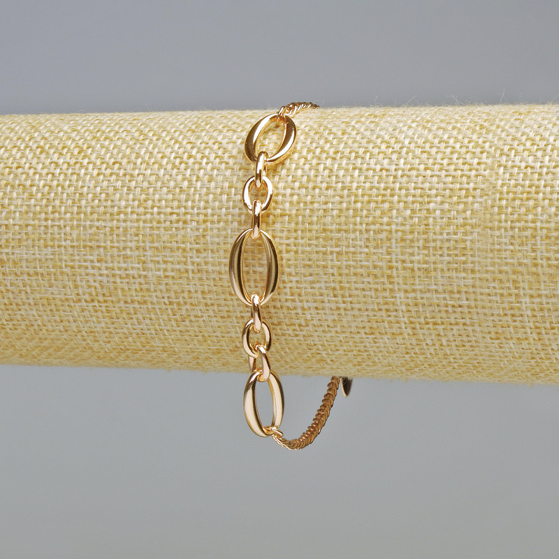 Xuping Bracelet 18K Gold Plating, Thickness 3 mm, 10 mm+-, Length 16–20 cm
