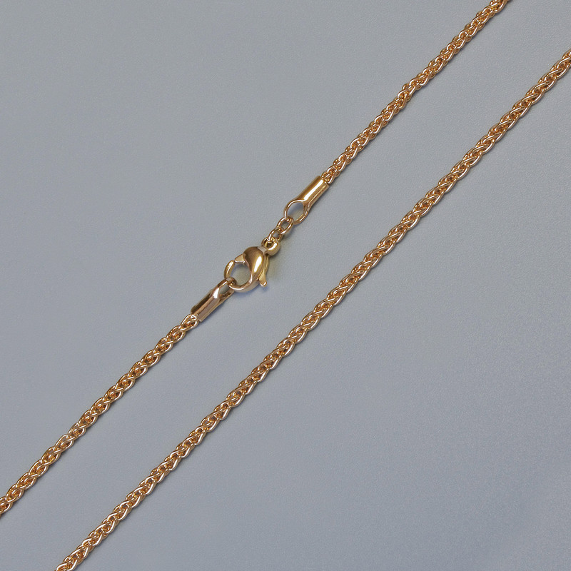 Xuping Chain with 18K Gold Plating, 1.9 mm Thick, 60 cm Length