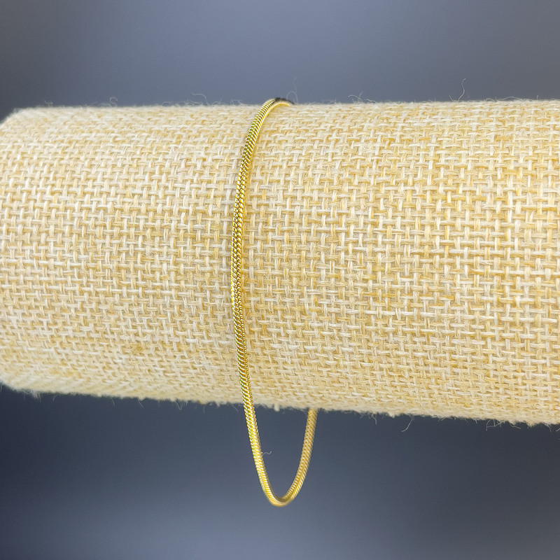 Xuping 18K Gold-Plated Bracelet, length 18–22 cm, thickness 1.6 mm+