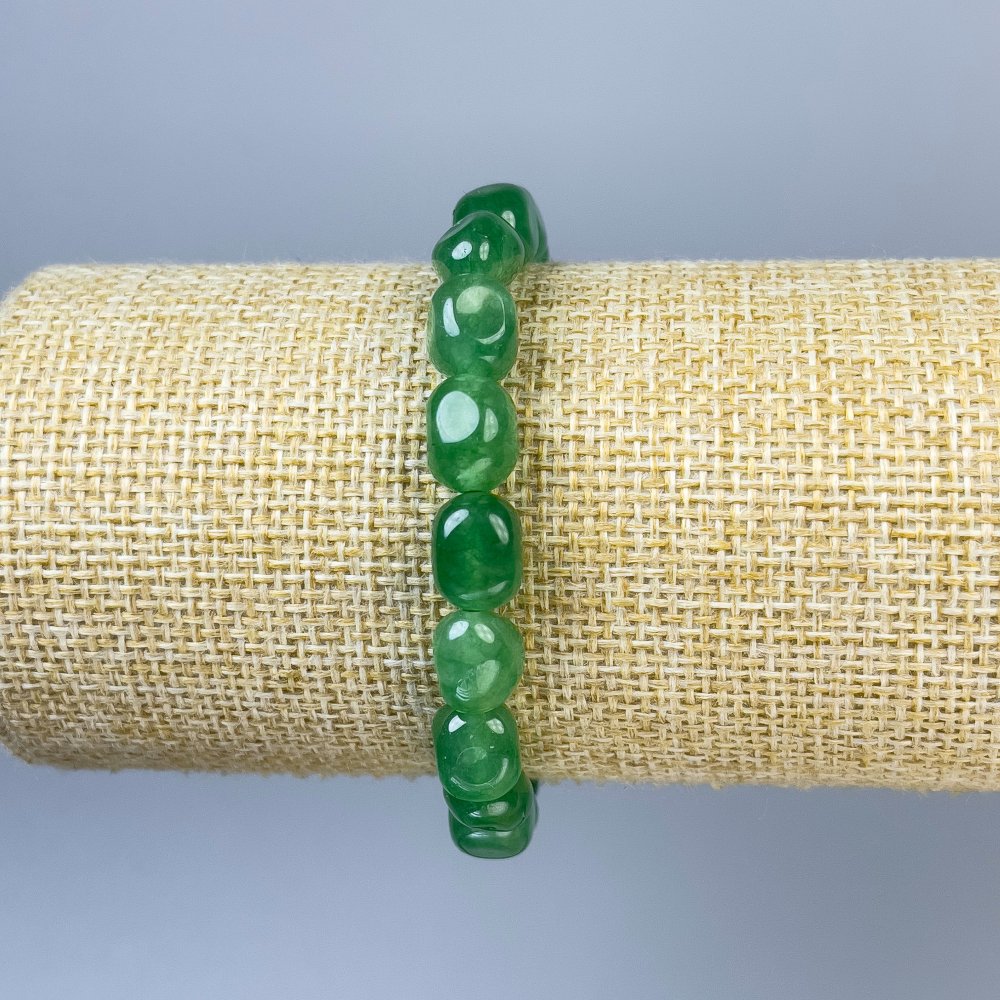 Bracelet of tinted quartz Halivka, oval 10×7 mm, 18 cm stretch