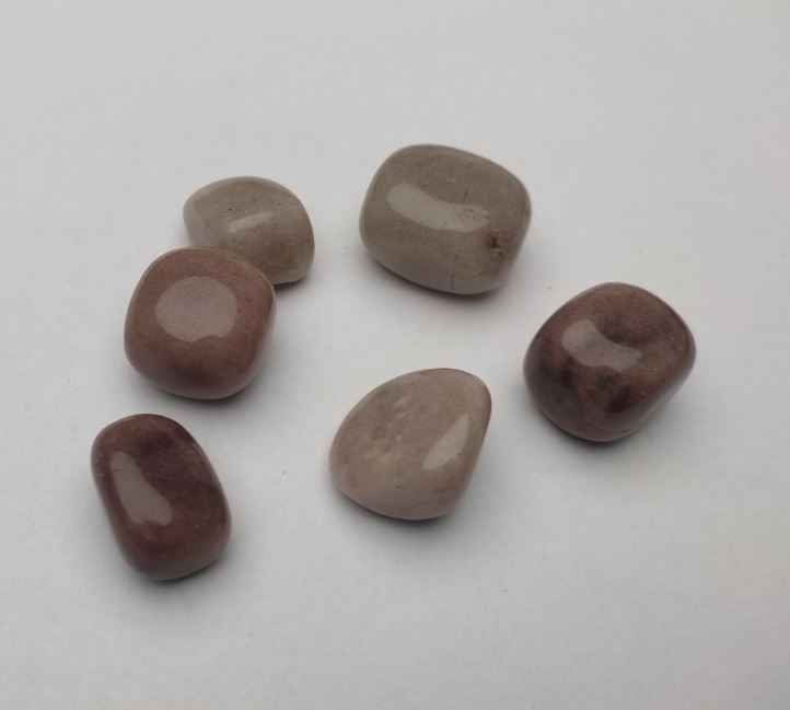 Souvenir natural Rhodochrosite stone, faceted 22x17 mm (+-), packaging 100 g