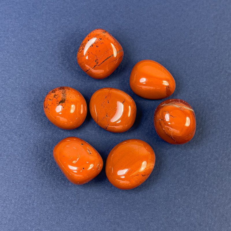 Souvenir natural stone Red Jasper cabochon – sizes 14–16 mm (±) – weight 6–8 g per piece (price per 100 g)