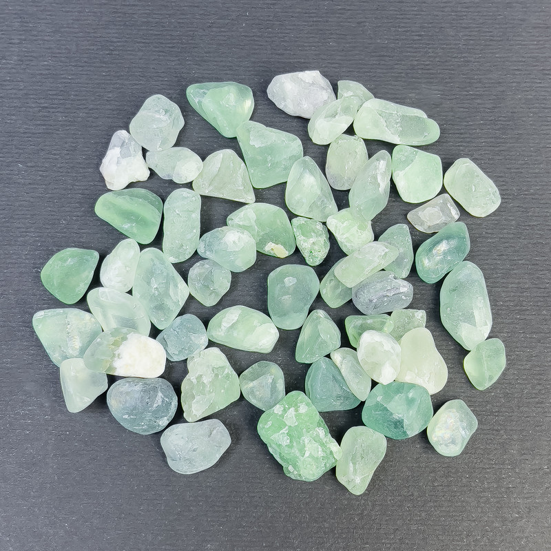 Natural Fluorite Stone Faceted Undrilled Nuggets 8–12×7–9 mm (+/-) (per 100 g +/-)