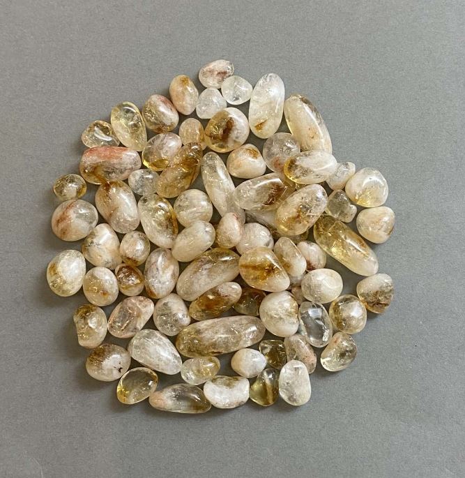 Natural Citrine Chip, Faceted, Undrilled, 9-20×8-10 mm ± (per 100 g ±)