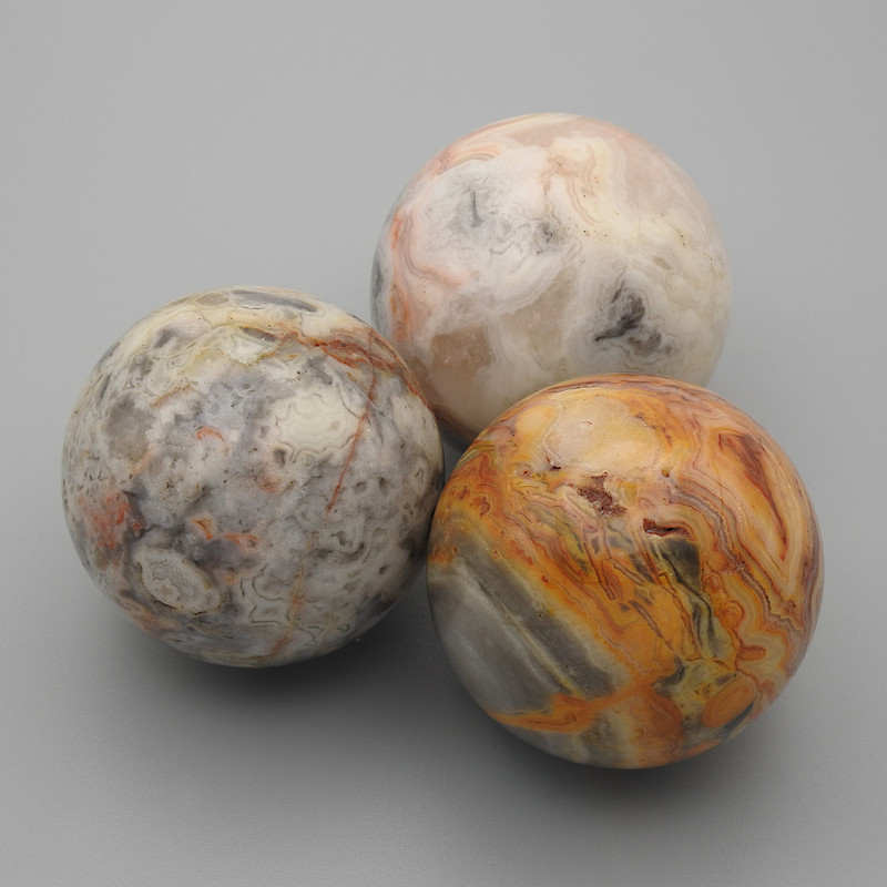 Clearance! Decorative ball made of natural stone Sand Jasper, 40 mm diameter ± (geodes)