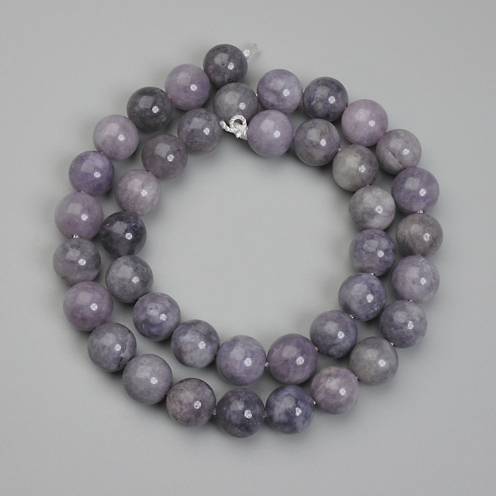 Iolite Beads - Round Ball, 10 mm Diameter, 38 cm Length ±