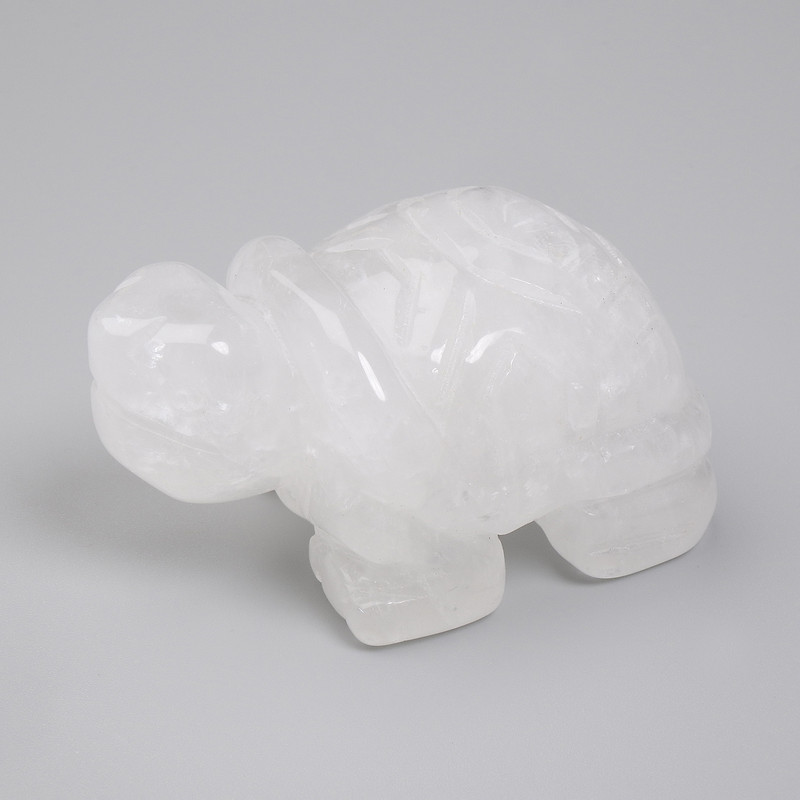 Souvenir Turtle Statue Mountain Crystal 70x40x35mm+