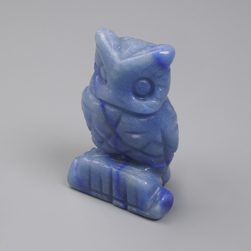 Souvenir Owl Statue in Blue Aventurine 52×33×25 mm+