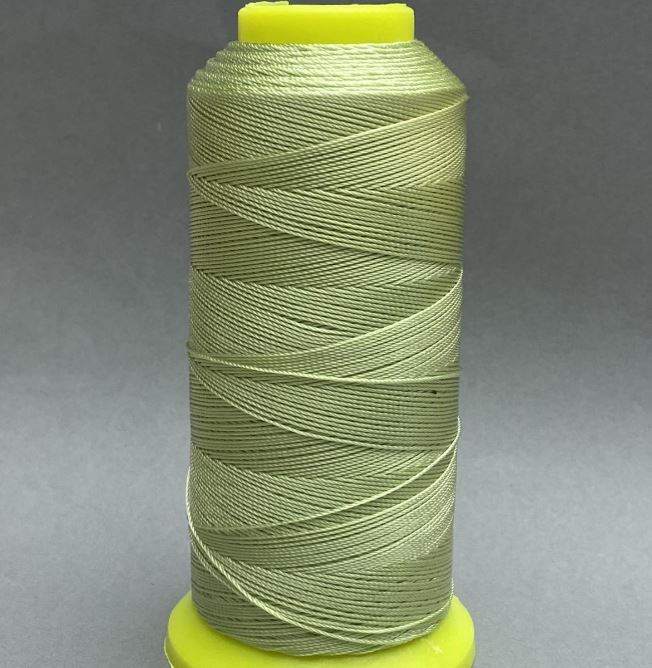 Bobbin thread, salad-green, 0.6 mm diameter, nylon for crafts, 300 m
