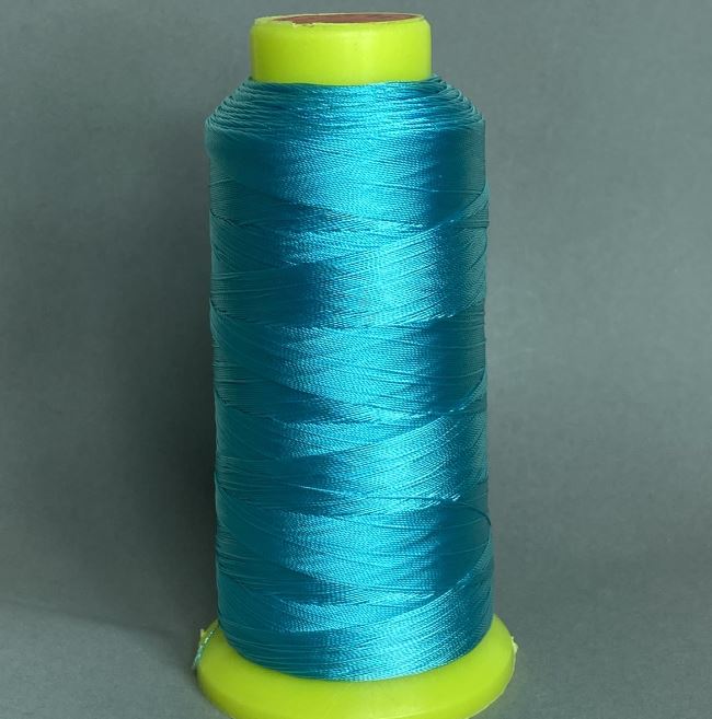 Blue nylon bobbin thread, 0.3 mm diameter, for crafts, 300 m